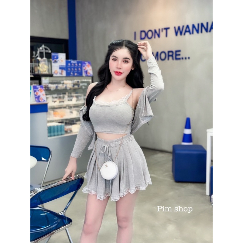 เธอจะน่ารักคนเดียวไม่ได้นร้าาา งานผ้านำเข้า แต่งลูกไม้ เพิ่มความน่ารัก แพตเทิร์นเป๊ะปัง ซื้อ1ชุดได้ถึง3ชิ้น
