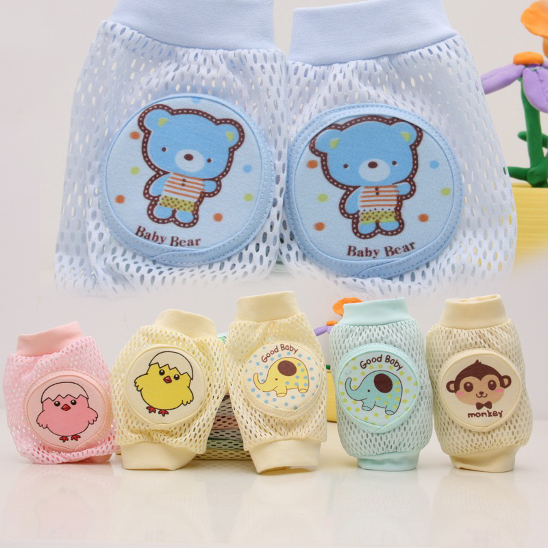 🐣พร้อมส่งสนับเข่าเด็ก🐣 ตาข่ายบุฟองน้ำนิ่ม กระชับเข่า สำหรับเด็กหัดคลานหัดเดิน