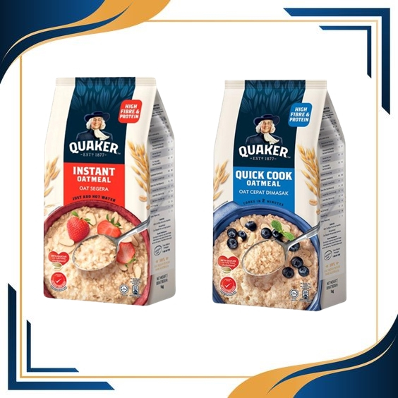 QUAKER เควกเกอร์ ข้าวโอ๊ต ขนาด 1 กิโล