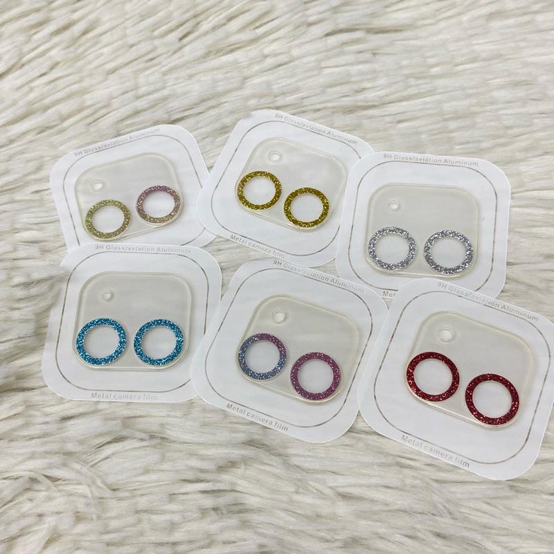 เลนส์กล้องครอบขอบกากเพชร iPhone 11/12 mini/11Pro/11ProMax