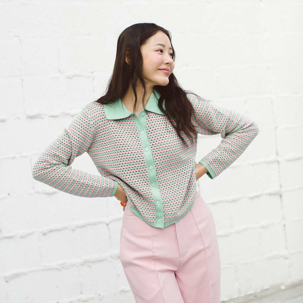 JELLYPLEASE - HARU long sleeves knit เสื้อไหมพรมแขนยาว ใส่สบาย