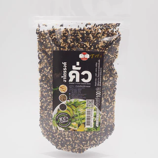 งาไตรรงค์ คั่วเม็ด/คั่วป่น 100% ขนาด100g ,350g, 500g.(ตราไทไทแบรนด์) คั่วสุก พร้อมทาน ไม่ปรุง (งาดำงาขาวงาม้อน ผสม 3งา)