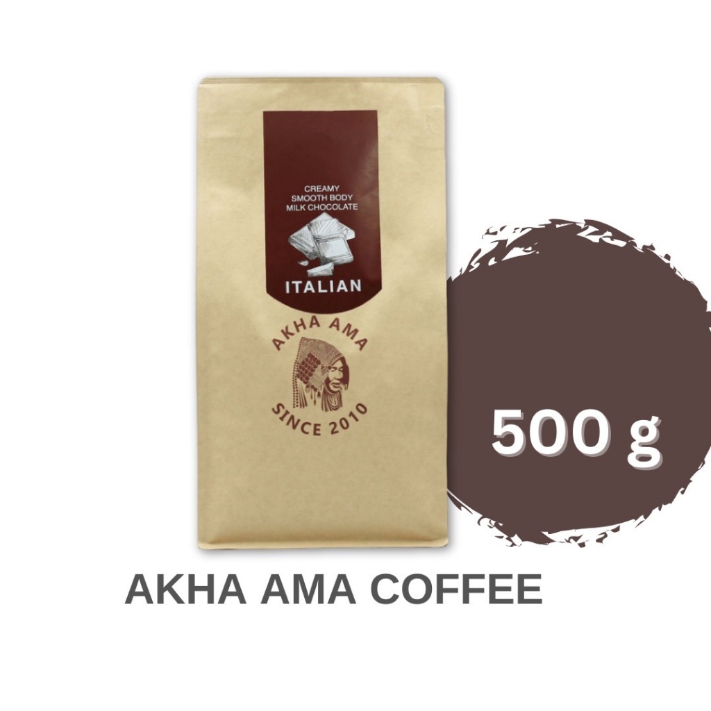AKHA AMA COFFEE กาแฟ อาข่า อ่ามา : ITALIAN เมล็ดกาแฟคั่ว อาข่า อาม่า (คั่วกลาง/Medium 500g)