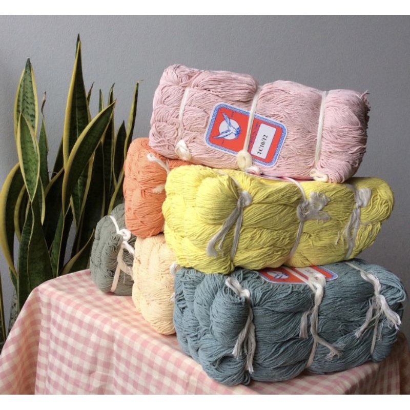 เชือกฟอกนิ่มยกห่อ(1กิโล)ตรานกเบอร์12ขนาด1.5มิลสินค้าพร้อมส่ง