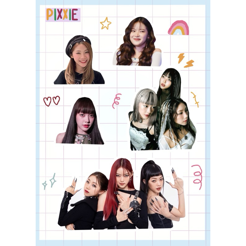 สติกเกอร์ Pixxie กันน้ำ สำหรับติดตกแต่ง