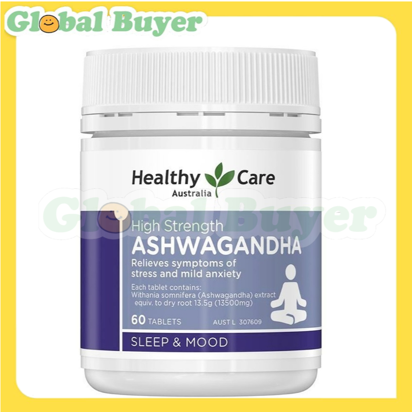 Healthy Care High Strength Ashwagandha (Sleep & Mood) 60 tablets EXP:05/2028
