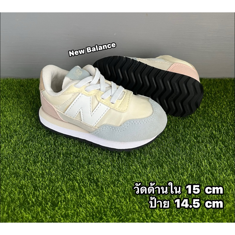 รองเท้าเด็กมือสองสภาพดี สลิปออนเชือกยืดสวมง่าย นุ่ม เบา New Balance 237 14.5 cm