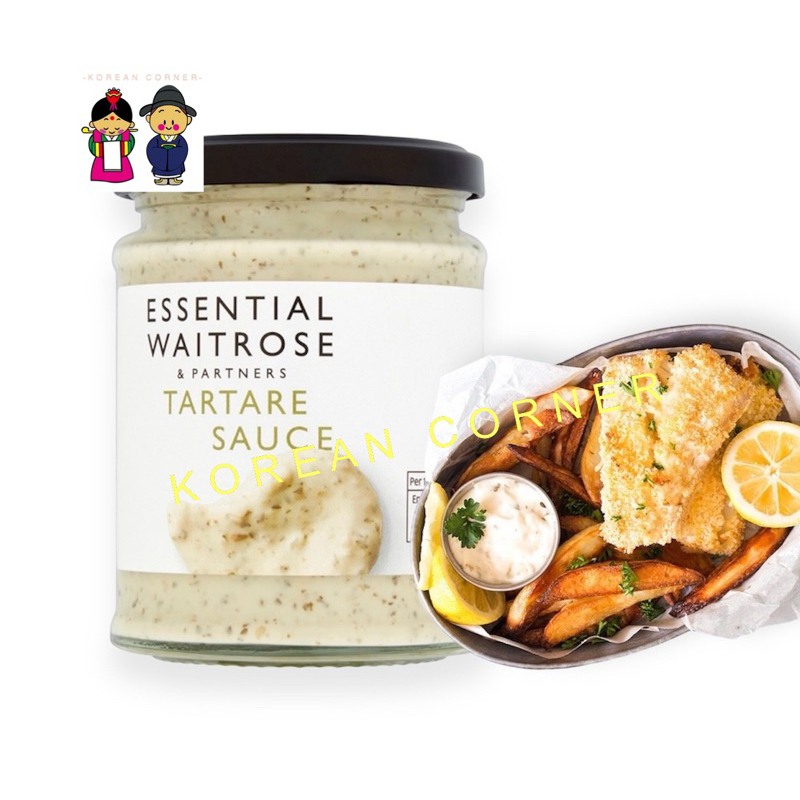 WAITROSE ซอสทาร์ทาร์ สำหรับอาหารทะเล นำเข้าจากอังกฤษ Tartare Sauce for Seafood