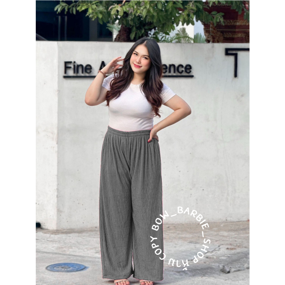 A015 กางเกงท็อฟฟี่ขายาว สาวอวบ เอว 28-50″ ยางยืดรอบตัว ผ้าท็อฟฟี่นุ่มยืด ใส่สบาย สีสันสดใส ราคา ถูกที่สุด ดีลบีเคเค แกลเลอรีภาพที่ 9