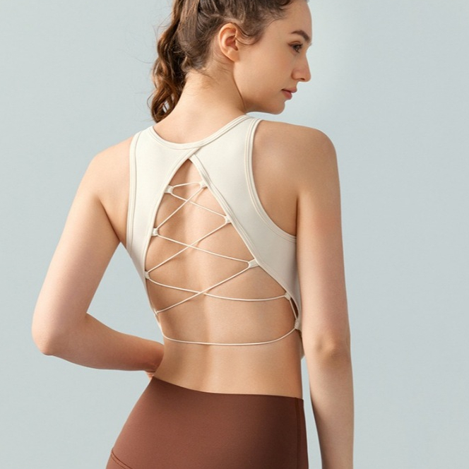 Gymmode - Amy bra สปอร์ตบราตัวยาวสายไขว้หลัง น่ารักมาก