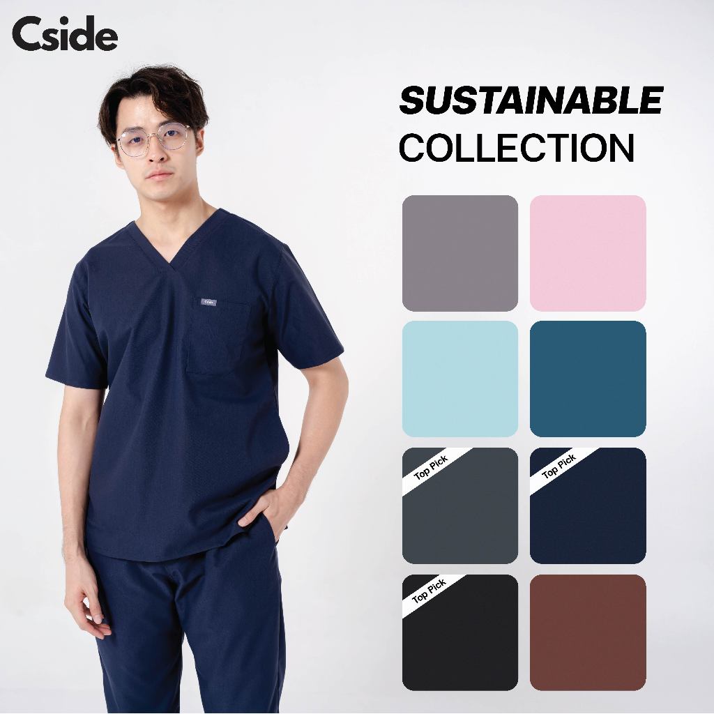 Cside Scrub - Sustainable Collection - (ชุดสครับ ชุดสครับชาย ชุดสครับหมอ)