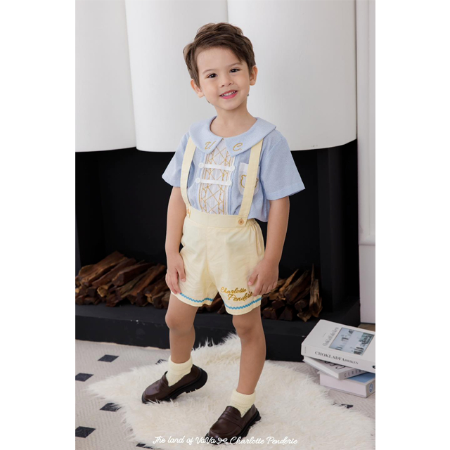 Thelandofvava LOOK4 VNYI1121 ชุดเซ็ตเด็กผู้ชาย The Land of vava X Charlotte Penderie ลิขสิทธิ์แท้จาก vava