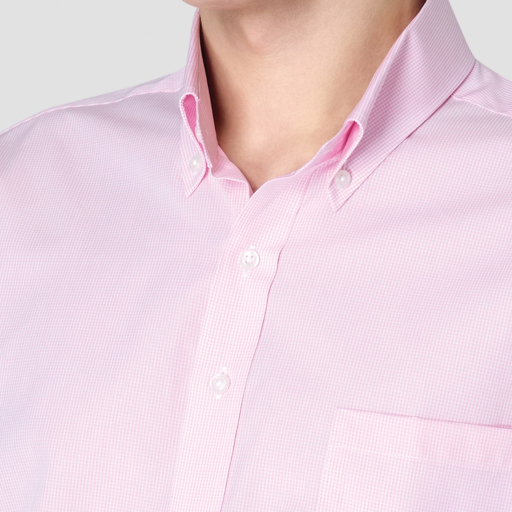SUIT SELECT Button Down Dobby Shirt (Pink) เสื้อเชิ้ตสีชมพูSKL924-54 — صورة 4
