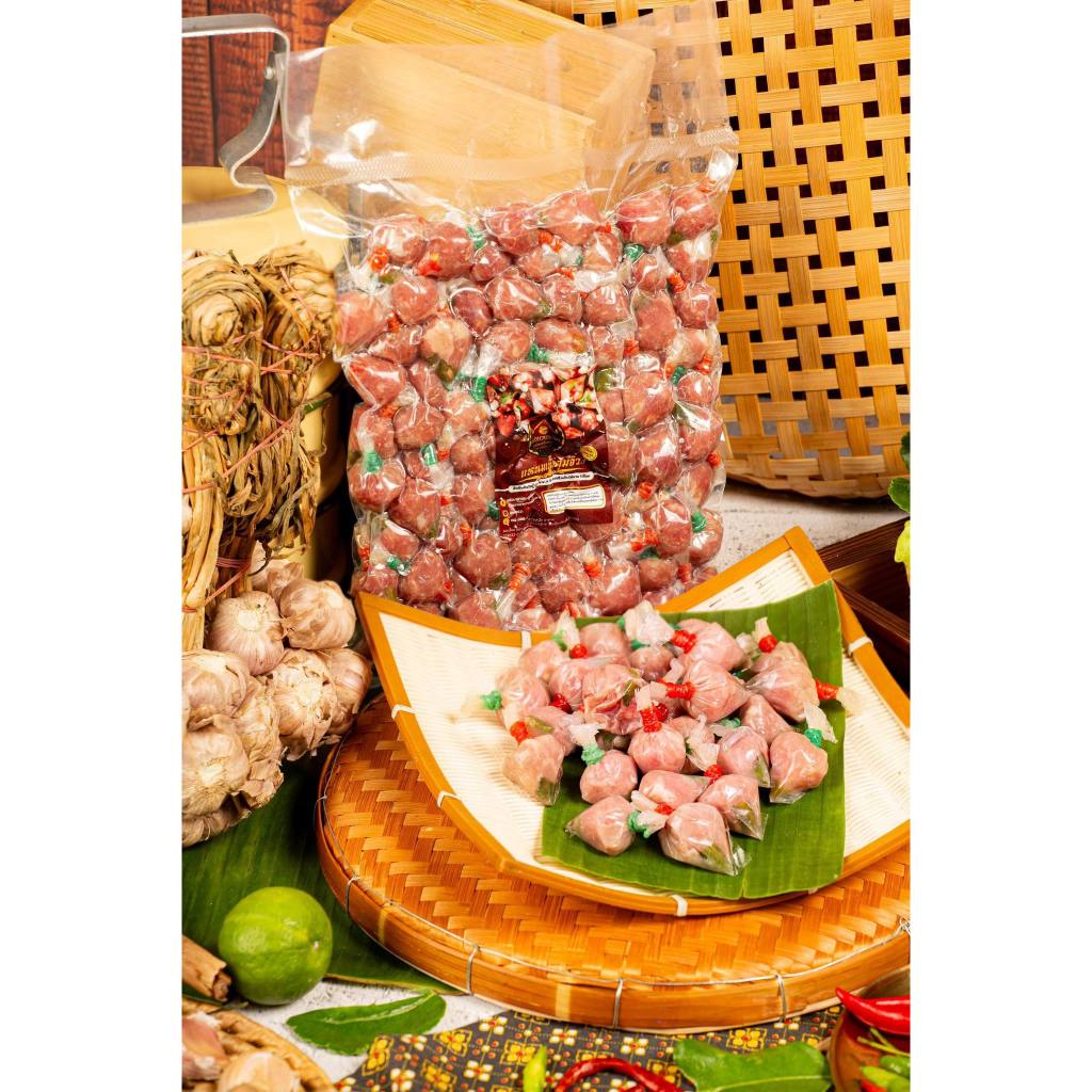 แหนมตุ้มจิ๋วเนื้อโฮมเมด และ เซ็ทพร้อมทำ ตำเส้นเล็ก