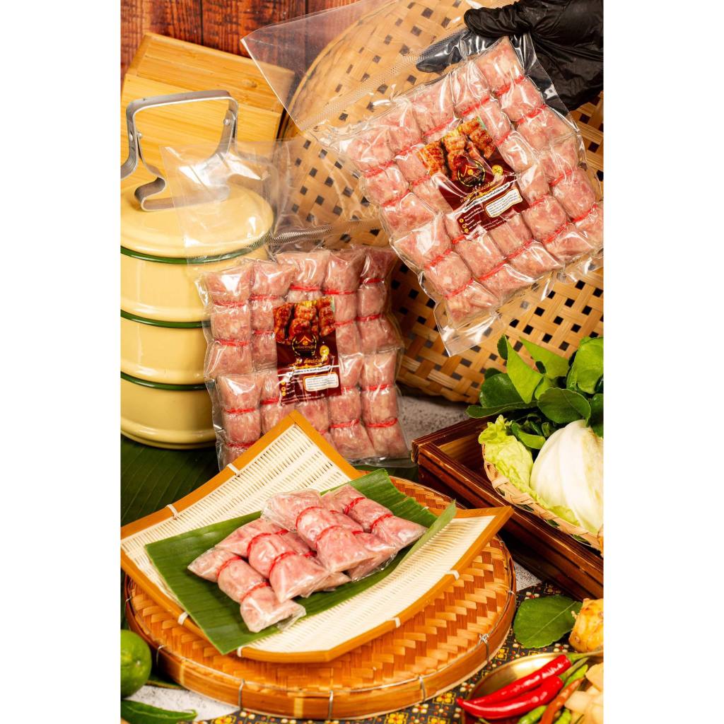 แหนมเนื้อมัดปล้อง ไซต์มินิ (10ชิ้น) ขนาด 300 กรัม และ ขนาด 800 กรัม