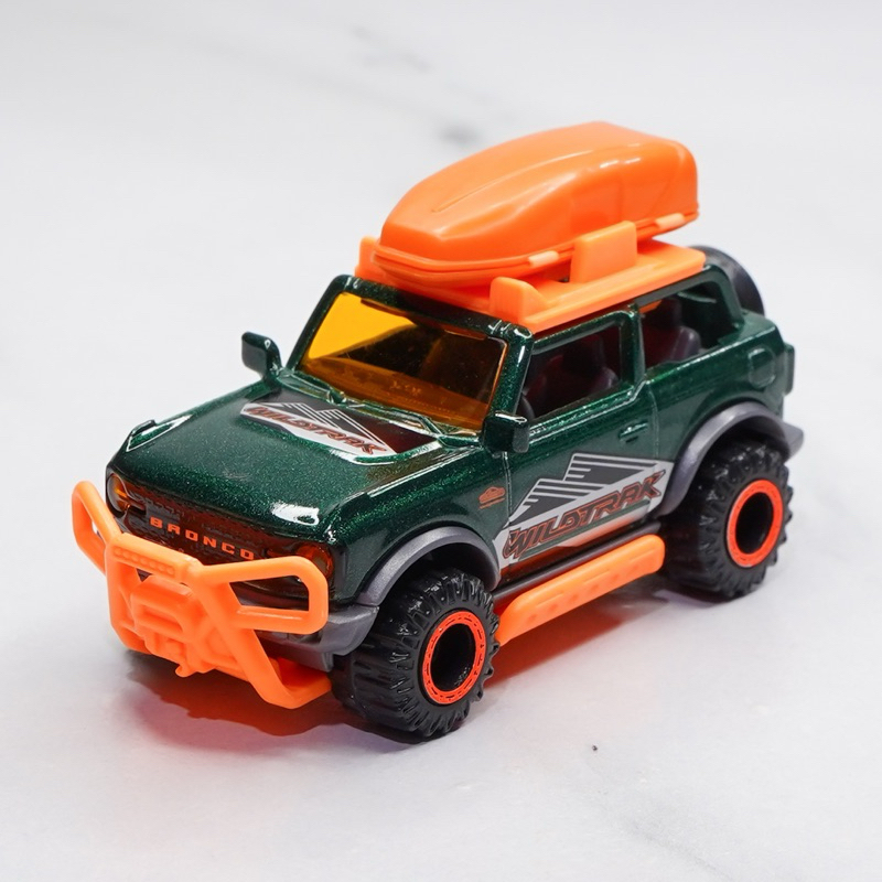 โมเดลรถเหล็ก มาจอเร็ตต์ Majorette Ford Bronco Raptor 4x4 Wildtrack สีเขียว กระจกส้ม พร้อมชุดแต่ง