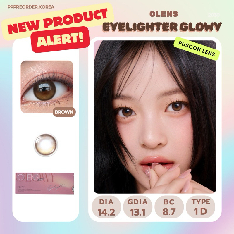 พร้อมส่ง ✨ Olens glowy brown 1day 1 กล่อง 10 คุ่ / 1กล่อง 5 คู่