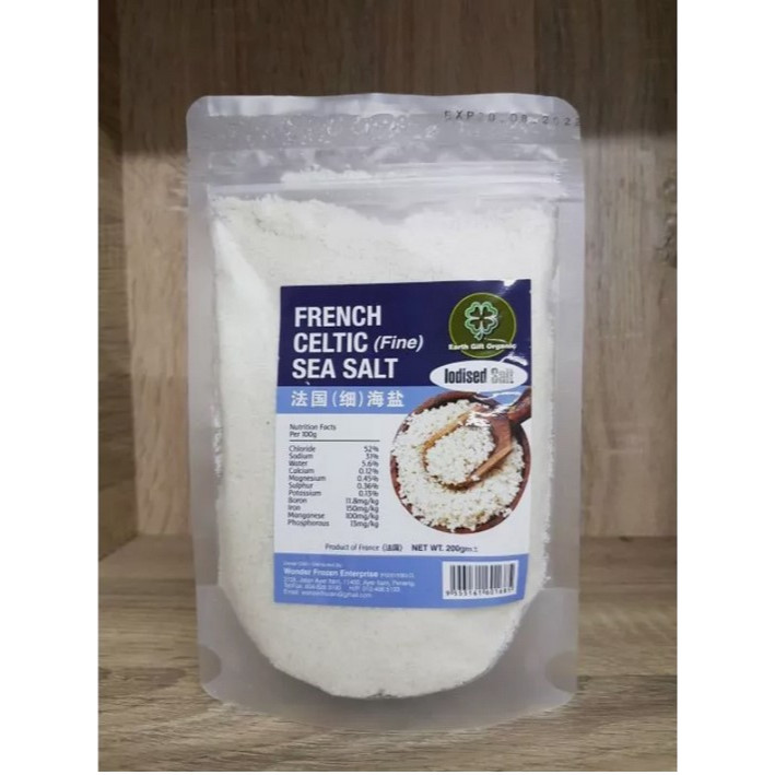 เกลือทะเล Celtic ชนิด ละเอียด Celtic Sea Salt French (Fine) Earth Gift 200g Product Of Farnce