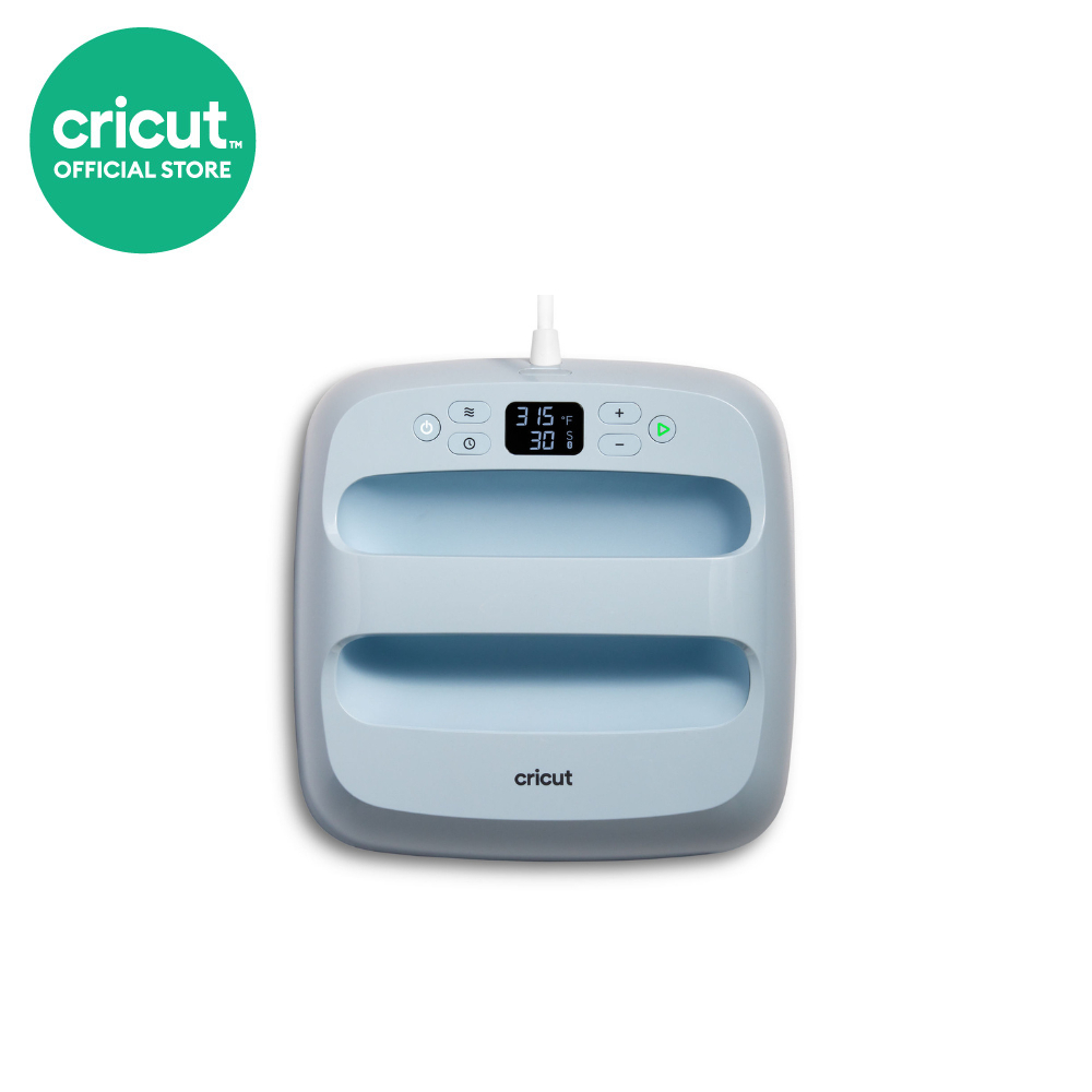 Cricut EasyPress 3 ใช้สำหรับรีดลวดลายลงบนกระดาษและวัสดุอื่นๆ ขนาดหน้ากว้าง 9X9 นิ้ว