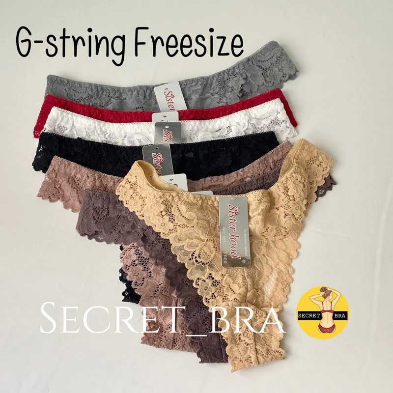 G-string จีสตริงลูกไม้ sister hood 981 2032 ลูกไม้ทั้งตัว ลูกไม้สวยนิ่ม เซ็กซี่