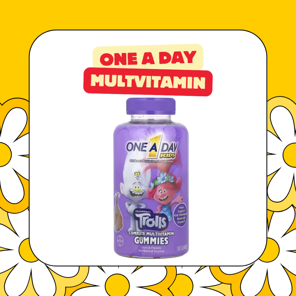 One-A-Day, Kids Complete Multivitamin, Trolls, 180 Gummies