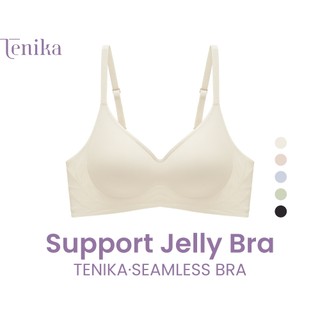 TENIKA บราไร้ขอบ เสื้อใน ฟองน้ำบางมาก ระบายอากาศได้ดีเย็นสบาย สามมิติ ดันทรงแนบสนิท