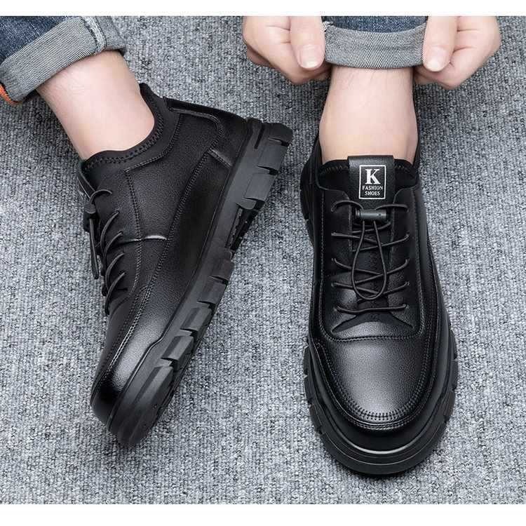 จัดส่งที่รวดเร็ว👣 Men Formal shoes รองเท้าคัทชู รองเท้าหนัง สีดำ ขนาด 39-44😎