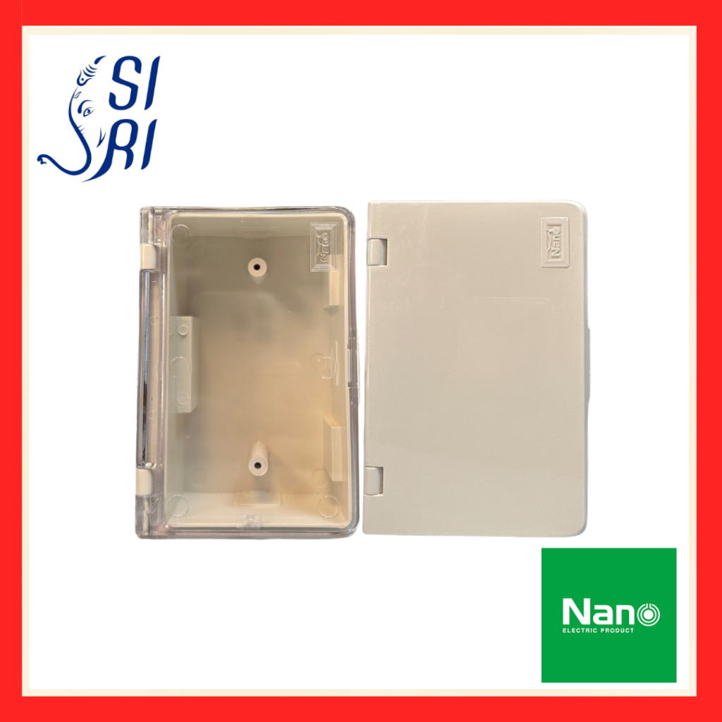 NANO กล่องกันนํ้า ฝาเปิดปิด BOXลอยกันนํ้า ขนาด 2x4 อย่างดี
