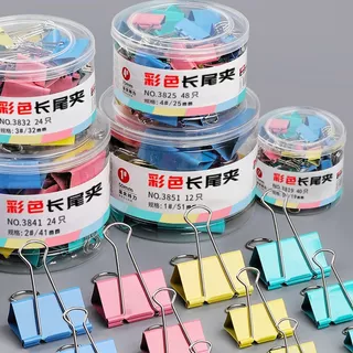 คลิปหนีบกระดาษ คลิปสี มีหลายขนาดมากๆ ราคาถูกสุดๆ คลิปหนีบเอกสาร สีพาสเทล คลิปหนีบสี ฺBinder clip