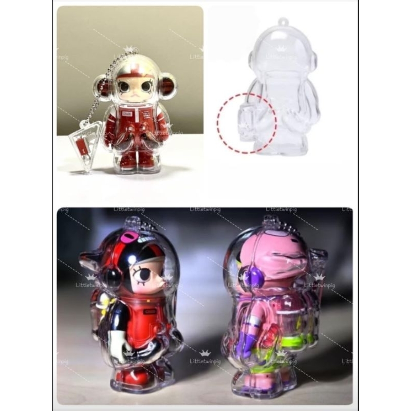 🥰พร้อมส่งจากไทย🥳🩵เคสอะคริลิคใส🩵Space Molly💯% V.1💕V.2💕V.3💕พวงกุญแจ🎊มี3แบบ[ถือปืน/หูใหญ่/หูเล็ก]