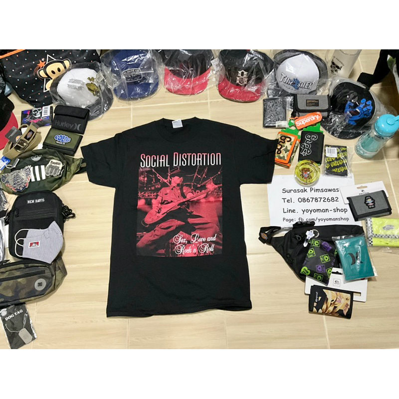 เสื้อ Social Distortion Tour 2005 ของแท้มือ1 size S