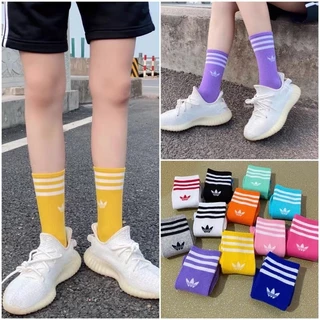 [ส่งจากไทย] ADIDASถุงเท้าข้อยาว แฟชั่น กีฬา ผู้ชายผู้หญิงใส่ได้ ผ้าฝ้ายผ้าดีใส่สบาย