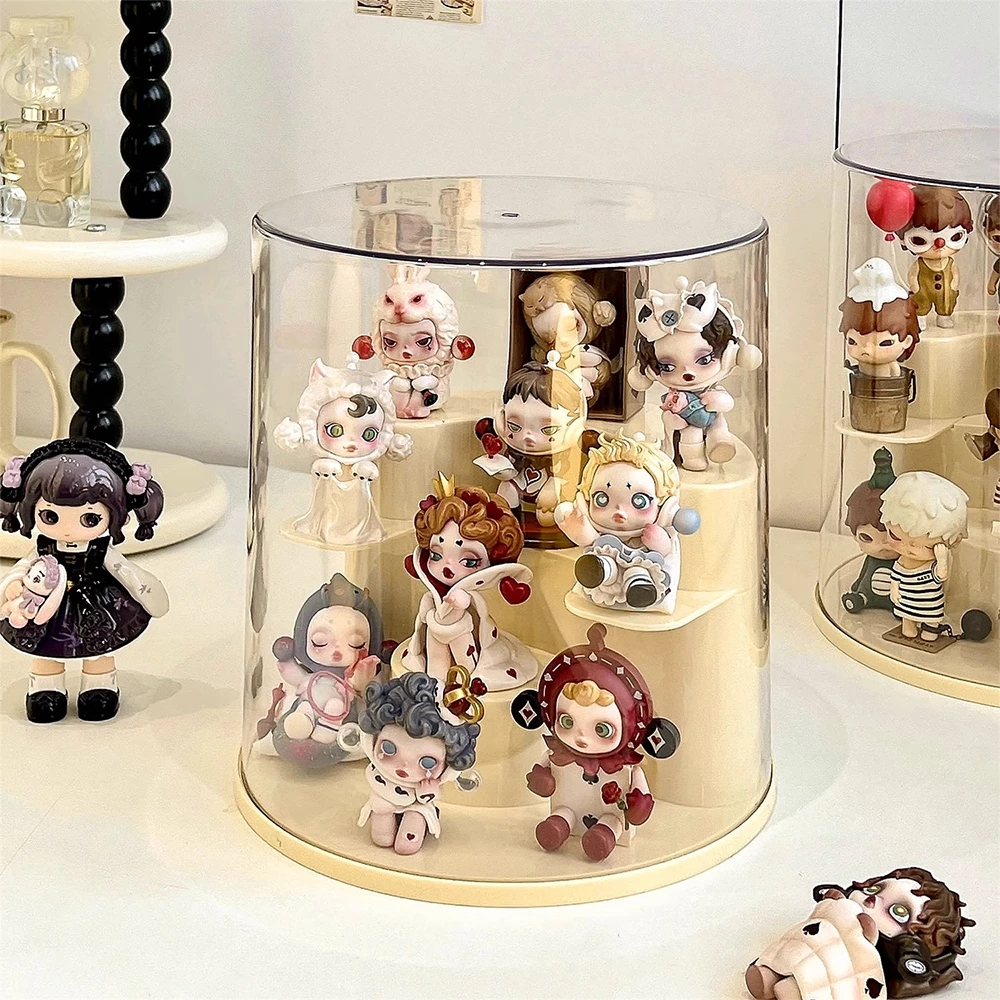 กล่องโมเดล ของตั้งโชว์ กล่องใส่ art toy ตู้โชว์ตุ๊กตา กันฝุ่น แบบใส อะคริลิค ดีไซน์สวยงาม กันฝุ่นวางซ้อนกันได้