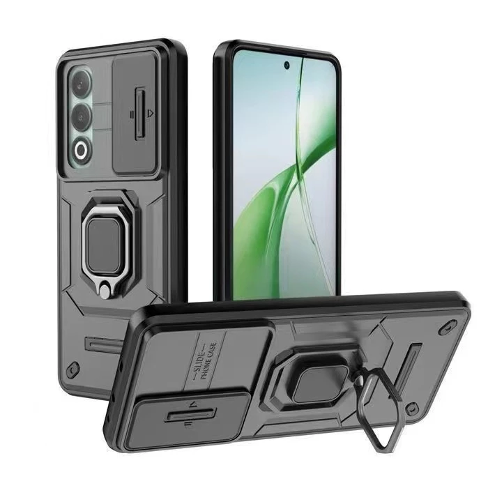 เคสขาตั้ง แม่เหล็กส ไลด์กล้อง ใช้สำหรับ Oppo A3Pro กันกระแทก ออปโปA3โปร