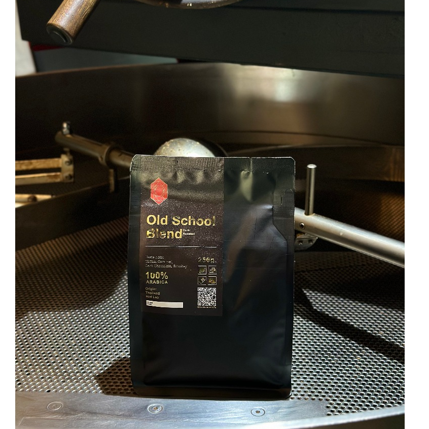 Old School House Blend (Dark Roasted) เมล็ดกาแฟคั่วเข้ม by Red Diamond