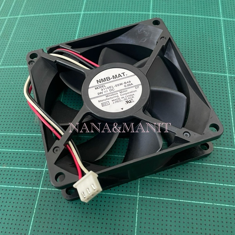 3110EL-05W-B49 24VDC 0.09A80*80*25MM 3สาย
