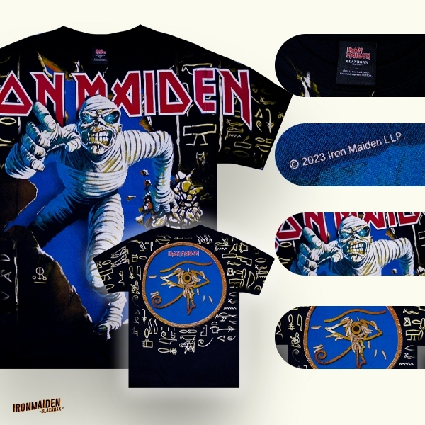 BLAXROXX® | Iron Maiden® | [IRM030-1] | เสื้อวง OVP สีจม | สกรีนลายคมชัด ไม่หลุดลอก | Cotton100%
