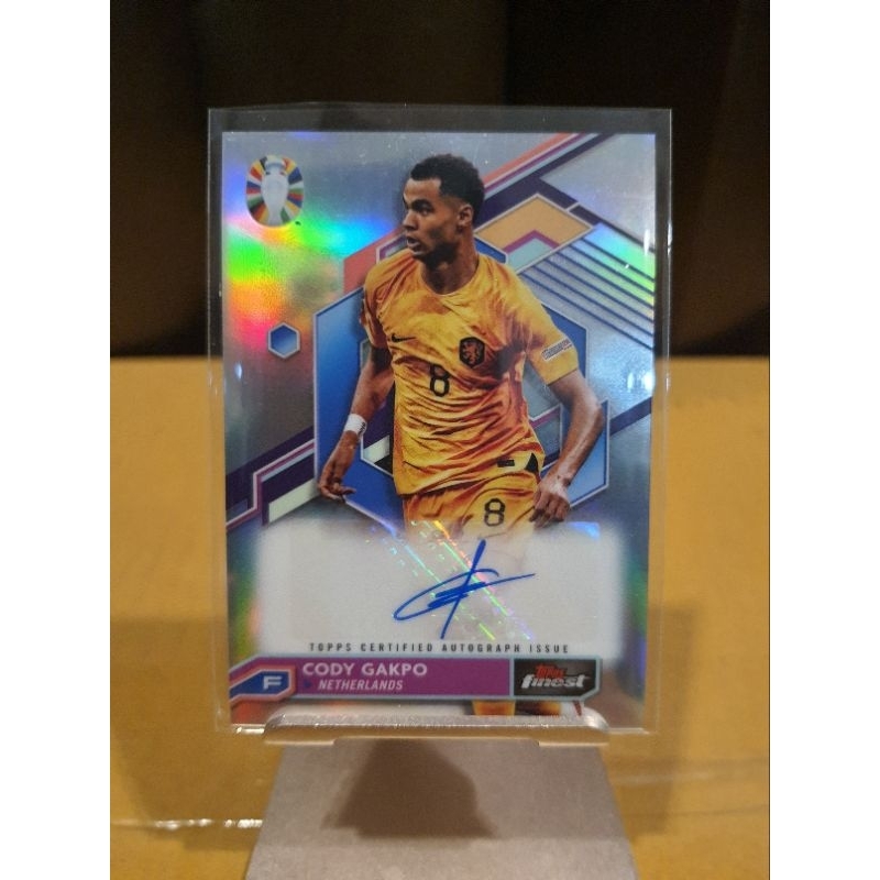 TOPPS FINEST ROAD TO UEFA EURO 2024 : CODY GAKPO AUTOGRAPH / NETHERLANDS