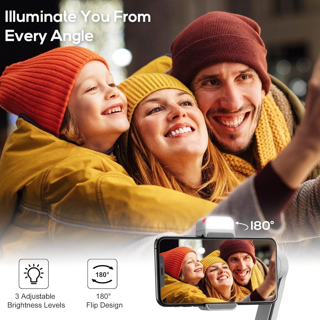 Zhiyun Smooth Q3 ไม้กันสั่น 3 แกน มาพร้อมไฟ LED ในตัวหมุนได้ แถมฟรี Zhiyun Caseพร้อมขาตั้ง [Combo set]