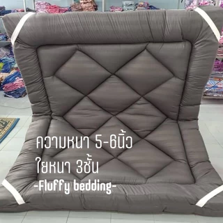 ท็อปเปอร์รุ่นหนา6นิ้ว 🔥พื้น/ริ้วซาตินพรีเมียม 3.5/5/6ฟุต รุ่นใย 3ชั้น ผ่านQC สินค้าพร้อมส่ง‼️