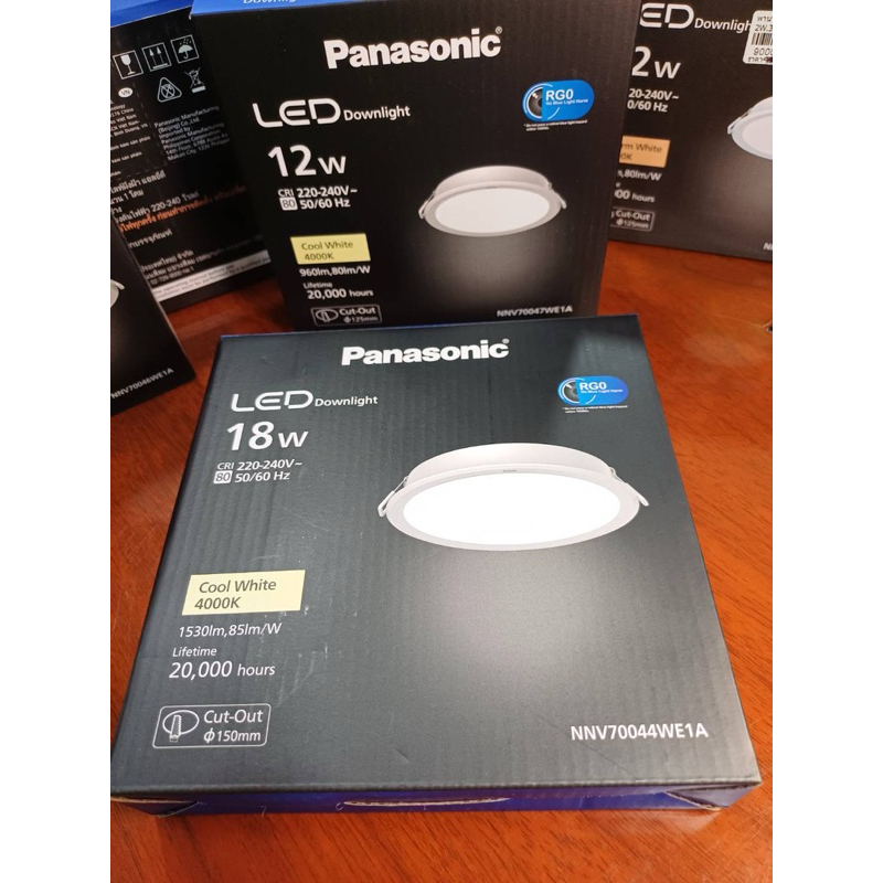 Panasonic® LED Downlightโคมดาวน์ไลท์ฝังฝ้าขนาด6w,9w,12w,15w,18w,24w.แสงเดย์,แสงวอร์ม,แสงคูลไวท์