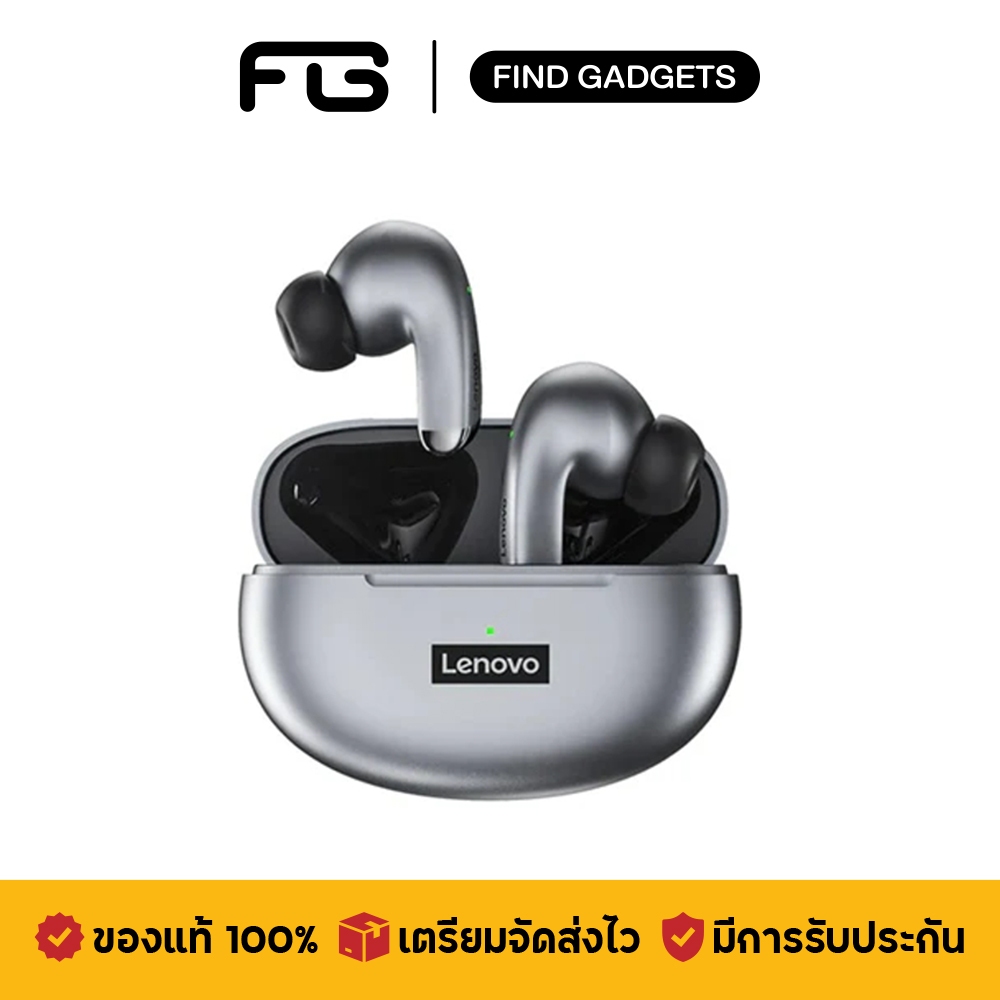 Lenovo Thinkplus LivePods LP5 หูฟังไร้สาย TWS in-ear Earphone หูฟังอินเอียร์ไร้สาย เบสหนัก ดีเลย์ต่ำ มีไมค์ในตัวคมชัด