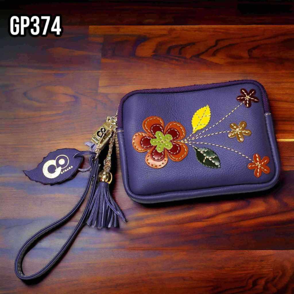 GPBAGS กระเป๋าใส่เหรียญหนังชามัวส์ GP374-05 ใช้งานเอนกประสงค์