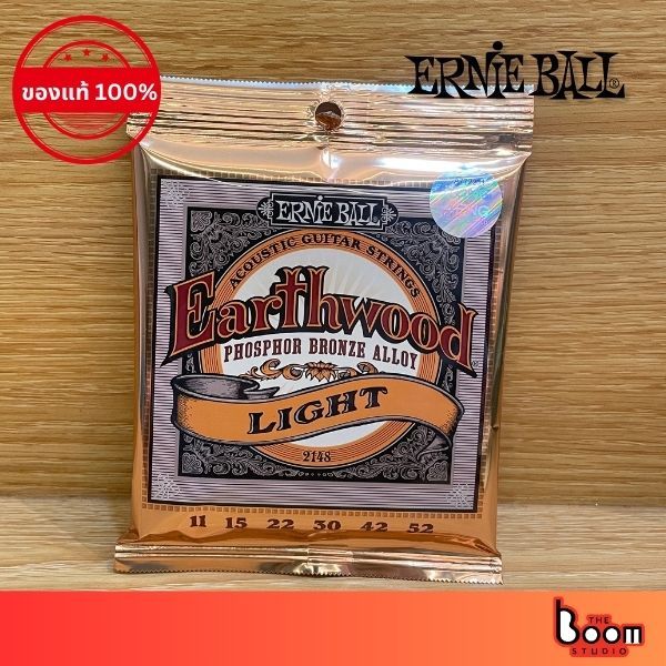 Ernie Ball Earthwood Phosphor Bronze สายกีตาร์โปร่ง Ernie Ball 11/52 [ของแท้ 100%]