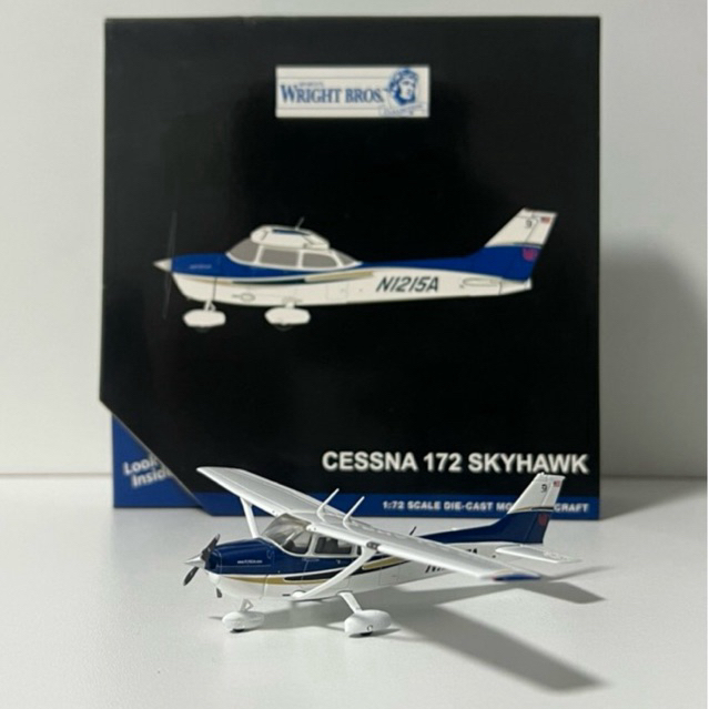 โมเดลเครื่องบิน Gemini Sporty's Wright Bros Collection - Cessna 172 SKYHAWK N1215A [พร้อมส่ง]