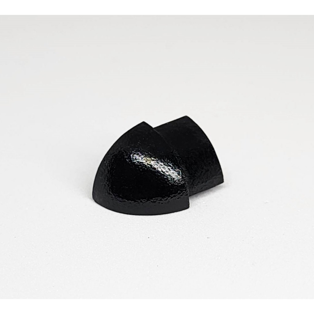 ตัวปิดมุมคิ้วpvc แบบโค้ง 10mm สีดำ