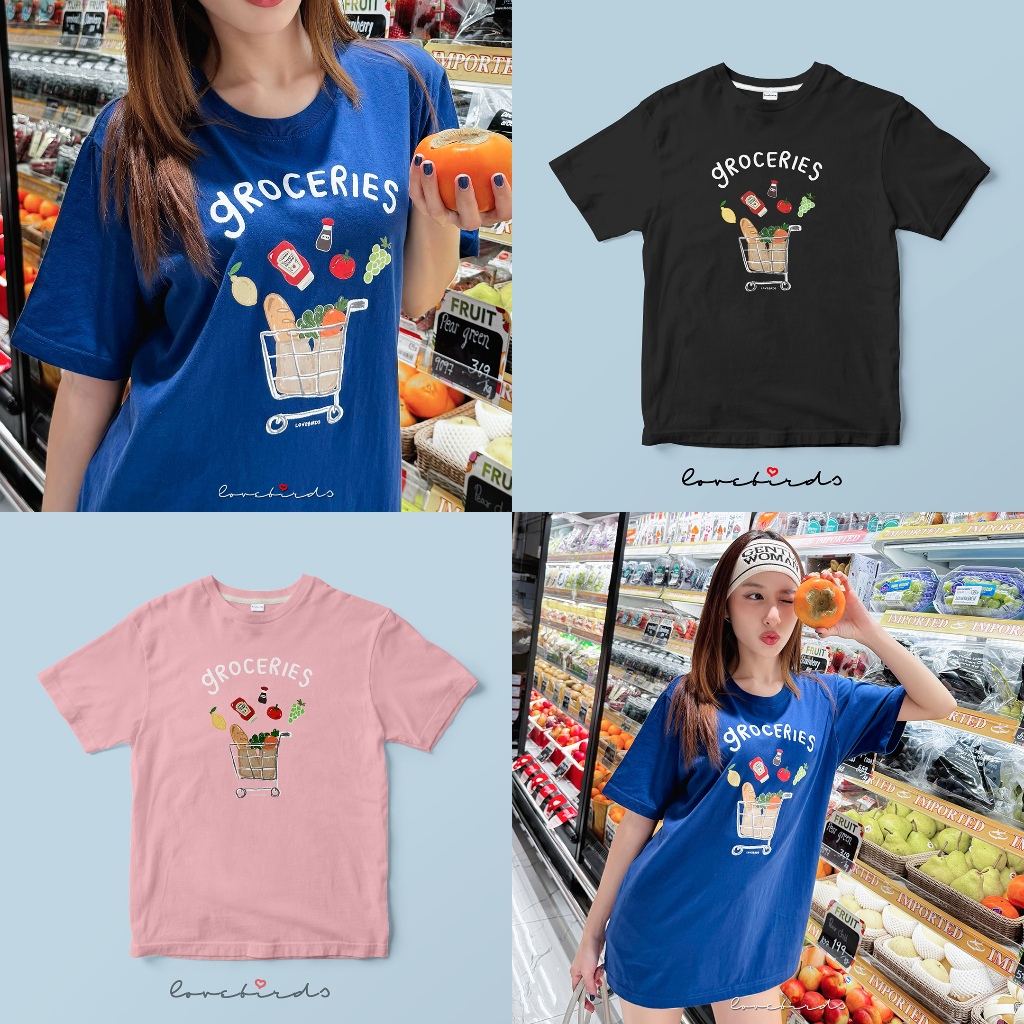 GROCERIES TEE by lovebirds.th
