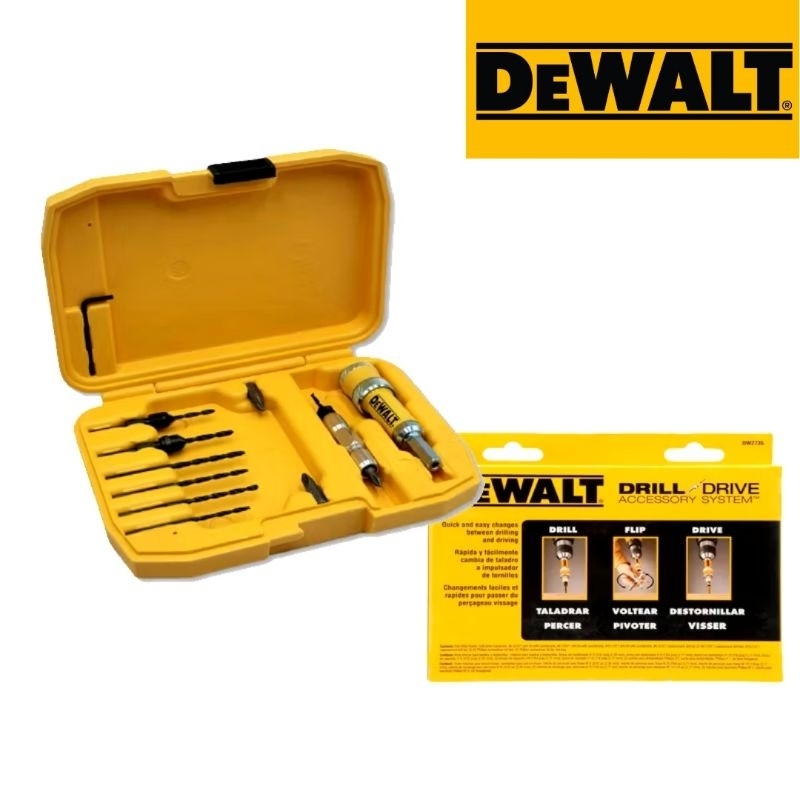 Dewalt รุ่น DW2735P ชุดดอกไขควงและดอกสว่าน 12 ชิ้น ของแท้100%