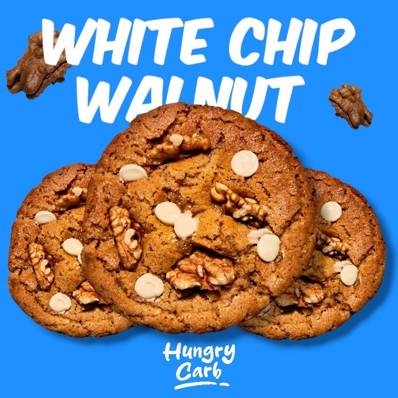 ไวท์ชิพ วอลนัท คุกกี้ อเมริกัน ซอฟท์คุกกี้ - HungryCarb American Soft Cookie