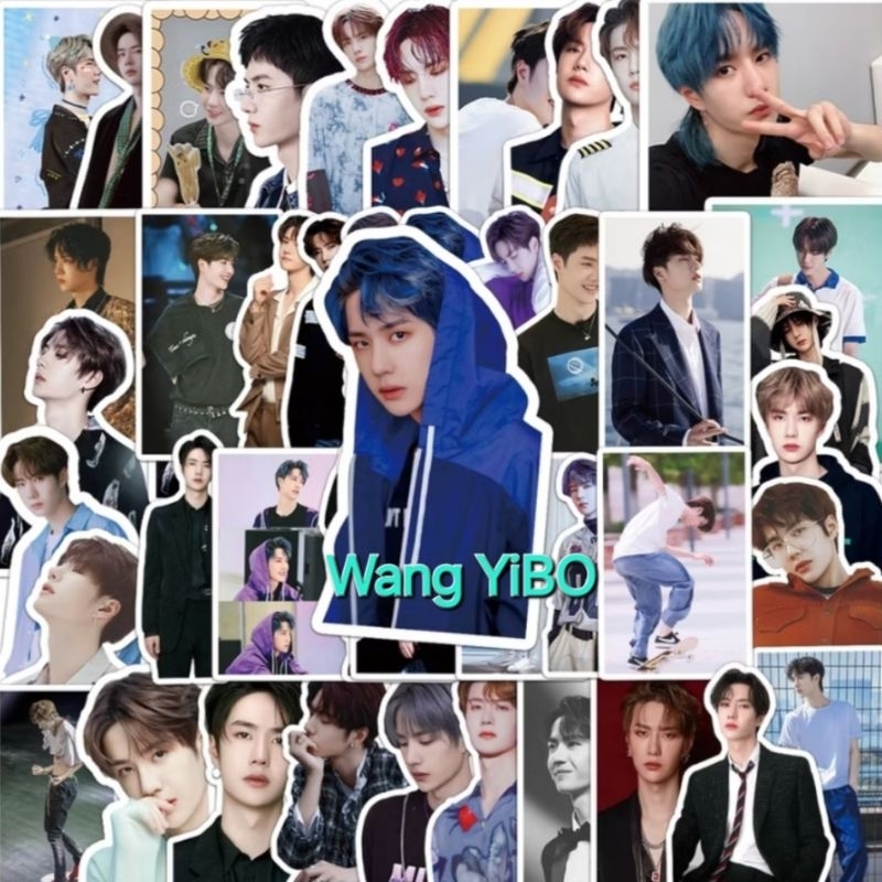 สติ๊กเกอร์ Wang YiBo .....ใช้ตกแต่ง diy 50 ชนิด สีสวย รูปชัด